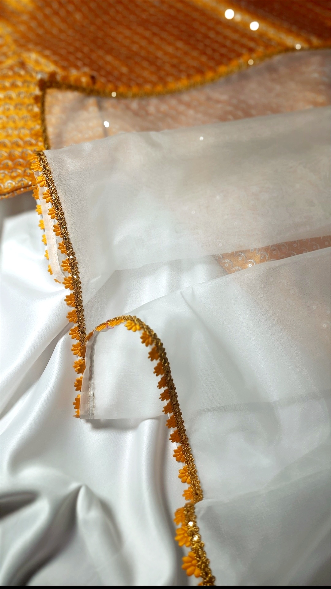 Gold Embellished Kurta Set With Pants main image 1